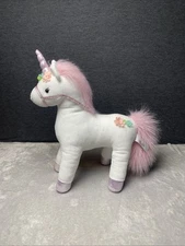 GUND Unicon Plush Licorrne Lily Rose #6063467 Pink Mane 3D Flowers Toy Pet Lovey