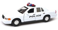 Welly 1999 Ford Crown Victoria Police Weiß MaßStab 1:34 1:39 Auto 49762PT