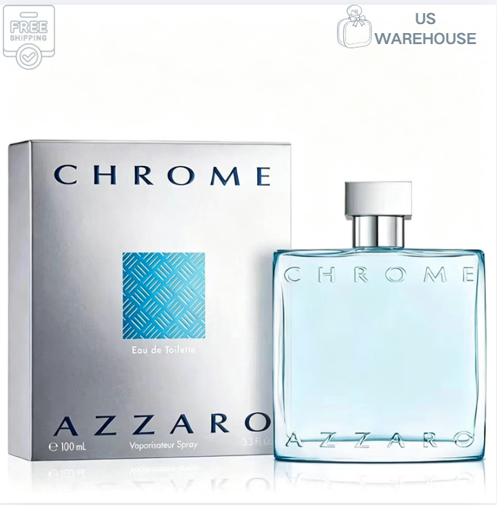 Azzaro Chrome Eau de Toilette Spray 100 mL 3.38 FL OZ *Sealed In Box*