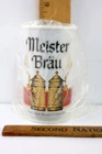 NOS Vtg Meister Brau Beer Pen/Pencil Wall Mount 12oz Beer Half Can Bar Ad Sign