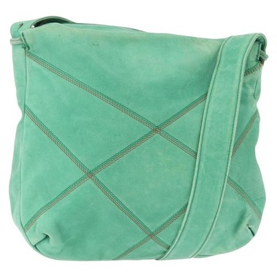 LOEWE Shoulder Bag Leather Green Auth mr1587
