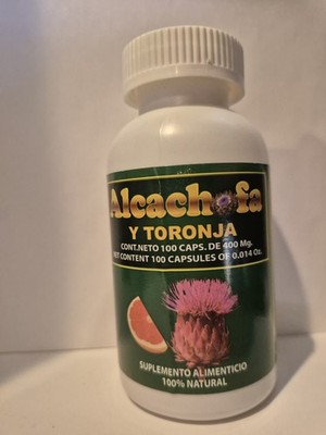 ARTICHOKE & GRAPEFRUIT ALCACHOFA & TORONJA 100 Capsules Nutritional Supplement 