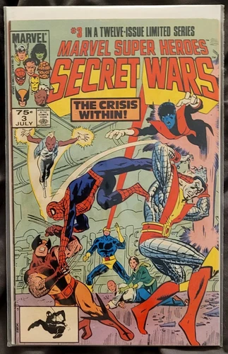 Secret Wars #3 🔑  1st app. Volcana & Titania Marvel 1986 VF