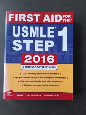 First Aid for the USMLE Step 1   2016