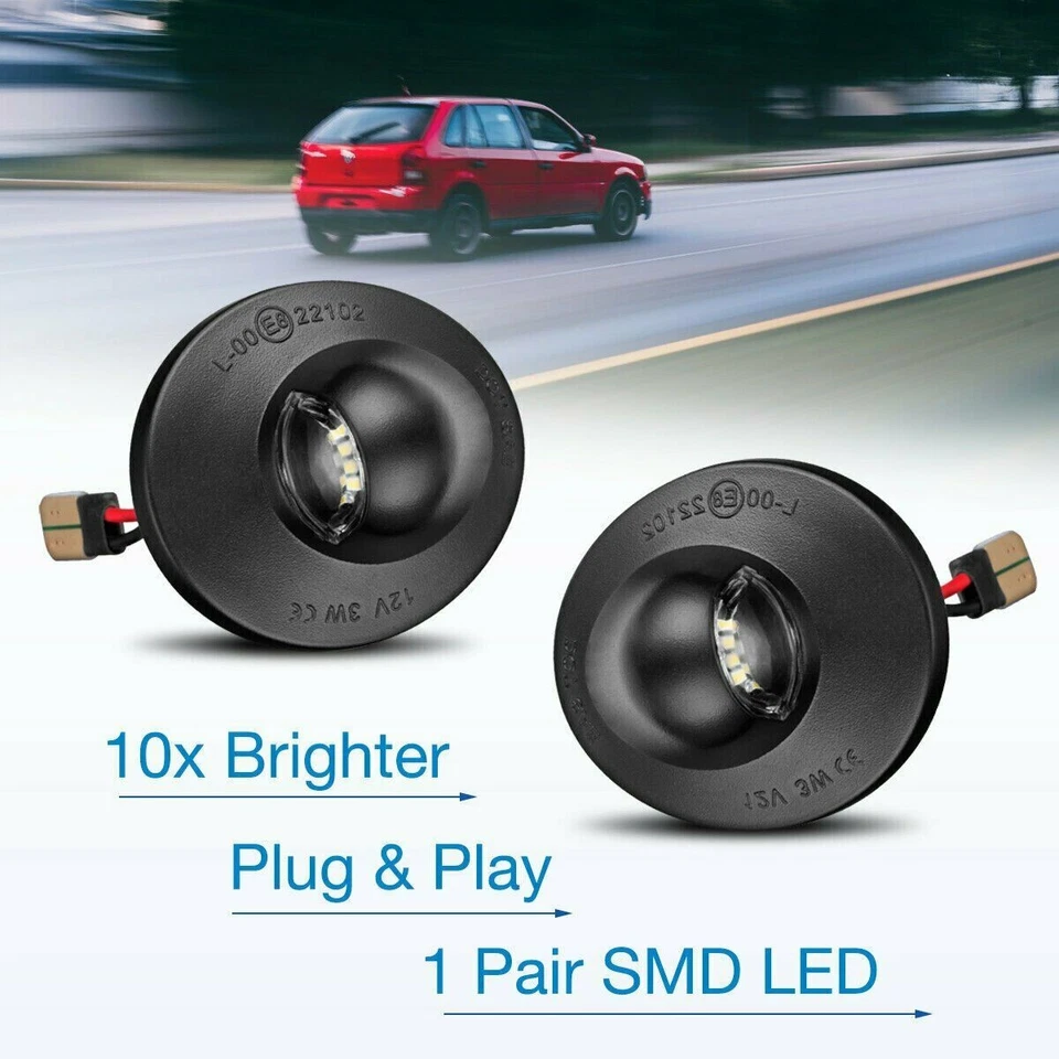 2X LED License Plate Light Tag Lamp Replacement Assembly For Ford F150 F250 F350 Foto 3 de 4