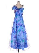 NWT Eliza J Women Blue Cocktail Dress 6