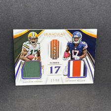 2018 Panini Immaculate DAVANTE ADAMS &amp; ANTHONY MILLER Dual Jersey #17 17/50