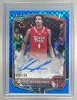 Christian Anderson 2025 Bowman #CPA-CA Blue X-Fractor Chrome Auto 1st RC /150