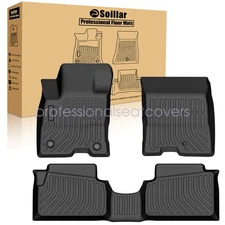 2 Row Floor Mats Liners Set For 2022-2025 Ford Maverick Hybrid TPE All-Weather