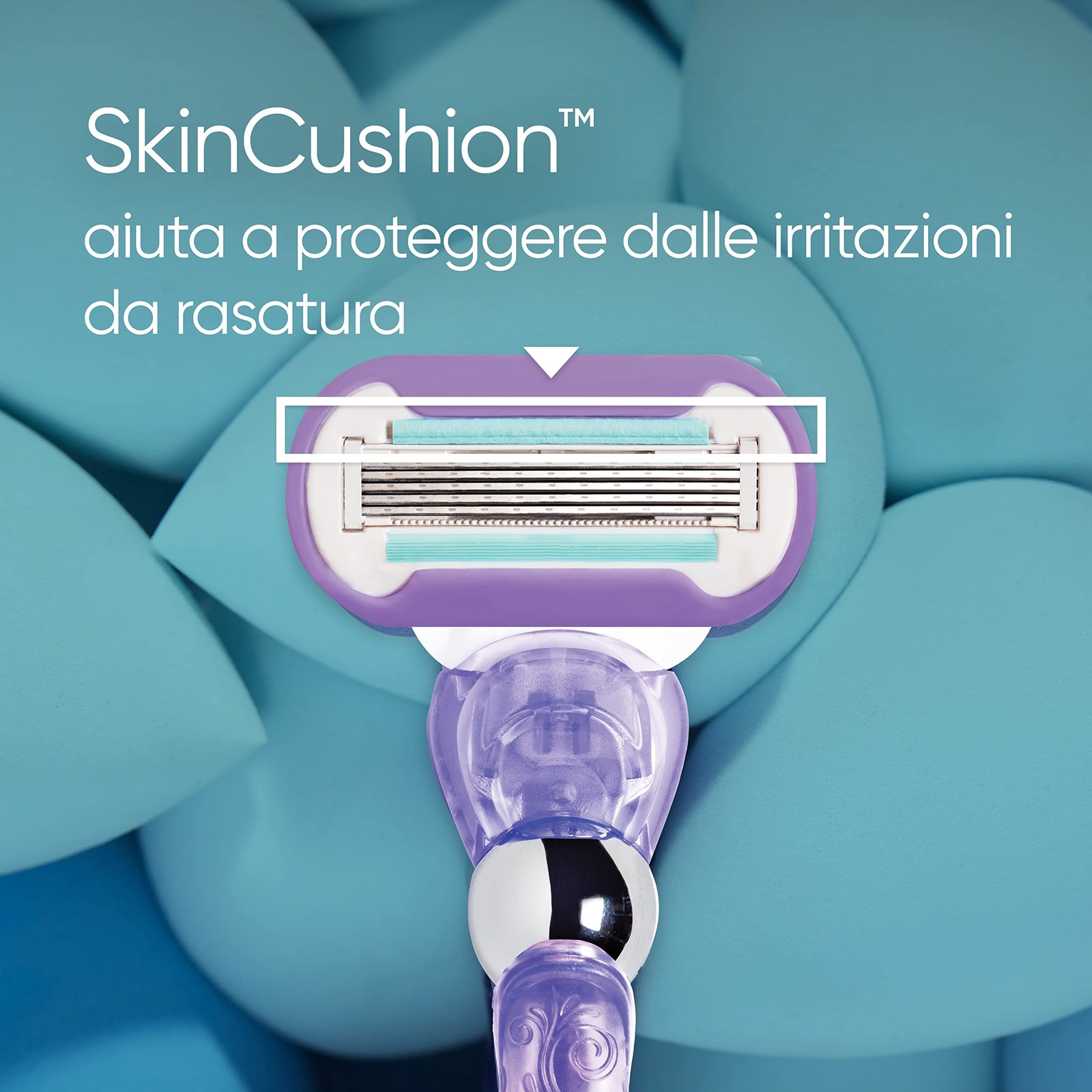 OFFERTA SHOCK: Rasoio Donna Deluxe Smooth Swirl + 9 RICAMBI Lusso - 3