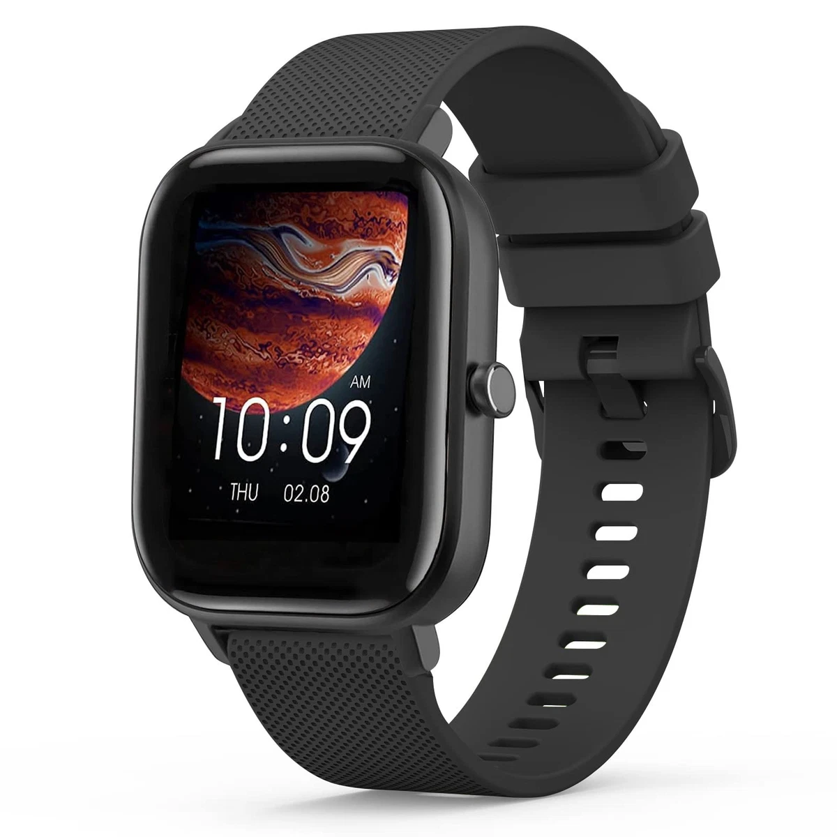 Hiseus Cinturino Ricambio Compatibile con Amazfit Bip/Bip Lite/Bip S/Bip S Lite/Bip U/Bip U PRO, Cinturino Ricambio Metallo Acciaio Inossidabile per Bip 3/Bip 3 PRO (Nero