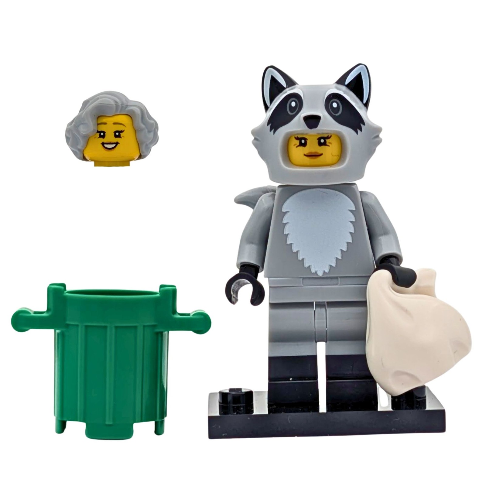 LEGO CMF Serie 22 disfraz mapache col22-10 minifigura completa