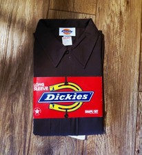 Dickies Workwear Shape Set Men's Vintage 80s Longsleeve Shirt Size 17-17.5x32
