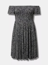Torrid Mini Super Soft Off-Shoulder Dress Size 1 NWT MSRP $69.99