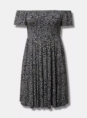 Torrid Mini Super Soft Off-Shoulder Dress Size 1 NWT MSRP $69.99
