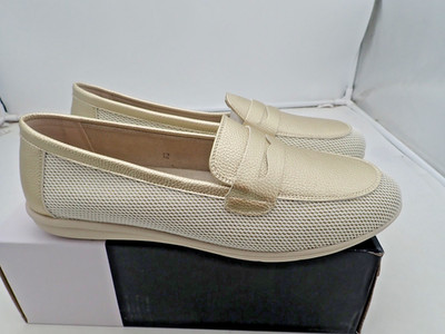 Women's Flats Shoes Non-Slip Ballet Shoes or Loafers for Walking Gold Size 12