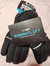 Ski Snow Gloves Black Size XL Kids Waterproof Windproof Summit Loft Technology