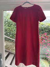 Talbots 100% Wool Red Dress S8 Lined