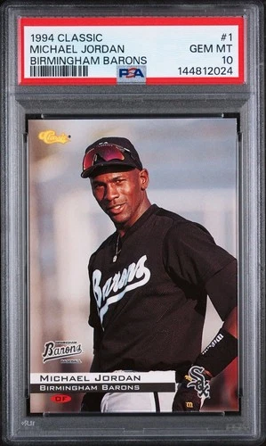 1994 Classic #1 Michael Jordan RC Rookie Birmingham Barons PSA 10 GEM MINT!