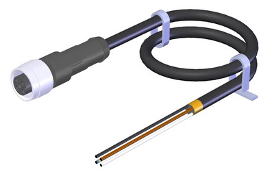 100183, Euchner, Connecting cable with straight plug connector M12, 5-pin, 5 m