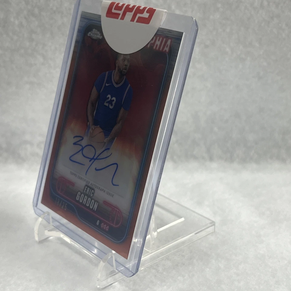 2024-25 Topps Chrome Autographs Eric Gordon #TCA-EG (AU) Orange /25 Redemption - Image 2 of 4