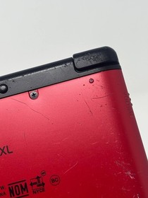 Nintendo 3DS XL Red Console English US Version Tested w/Game + Charger