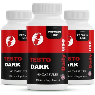 ( 3 Pack ) Testo Dark Mens Health Support Dietary Supplement, TestoDark Capsules