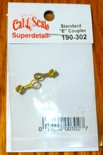 Cal-Scale #302 Dummy Knuckle Couplers 1 Pair -- Standard "E"