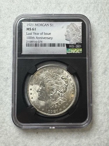1921 Morgan Dollar NGC-MS61