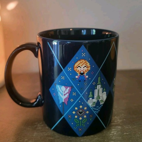Disney Movie Frozen Pixel Art Coffee Mug Cup