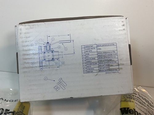 Webstone Valvola a sfera uniflangia 50404HV (Qtà 2) 1" SWT x flangia i reggiseni isolatori - Foto 8 di 9