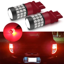 For 2021-2023 Ford Bronco Sport Red LED Brake Stop Tail Light Bulbs 3157 Pair