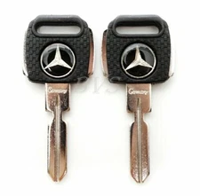 2x KEY BLANK Fit For Mercedes Benz C E  S SE SEC SL Class W107 124 126 129 140
