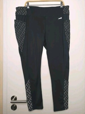 Avia, Leggings, Sport Leggings, Gr. XXL, (44/46), Schwarz, Seitentaschen, Neu
