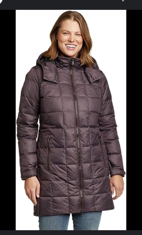 Eddie Bauer Altamira Down Parka Small Women's Jacket -Aubergine | eBay