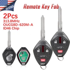 2 4Button Remote Key Fob for Mitsubishi Galant Eclipse 2007 - 2012 OUCG8D-620M-A
