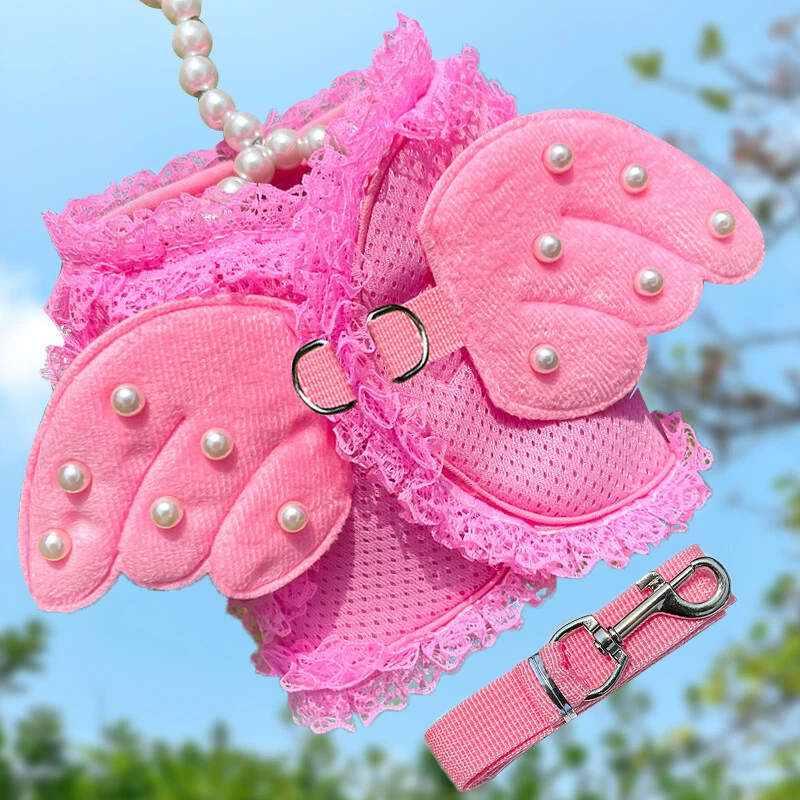 Dog Harness and Leash Set Breathable Soft Vest Harness for Small Pet Cat Puppy