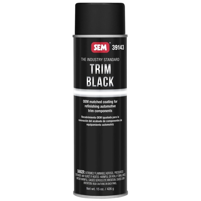 SEM Products 39143 Trim Black Aerosol Spray Can 15 oz. Auto Body Paint