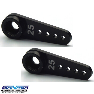 Bliss Rc - Squadretta Servocomando In Alluminio 3 Fori 25T Nera Per Futaba 3 In 1 Bliss Rc - Squadretta Servocomando In Alluminio 3 Fori 25T Nera Per Futaba 3 In 1