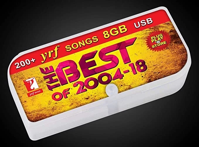 Yash Raj Films The Best Of 2004 to 2018 Bollywood Hindi Songs USB (200+ Songs)