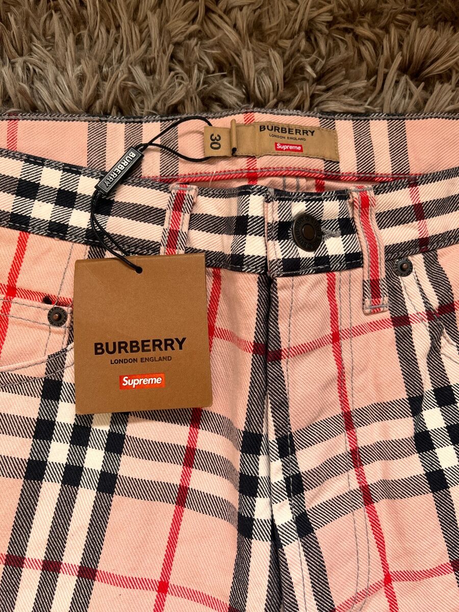 Supreme x Burberry jeans pink size 30 NEW DS | eBay Supreme x Burberry jeans pink size 30 NEW DS | eBay