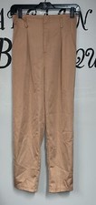 Windsor Paper bag Polyester Dress pants Brown Small Pencil Skinny