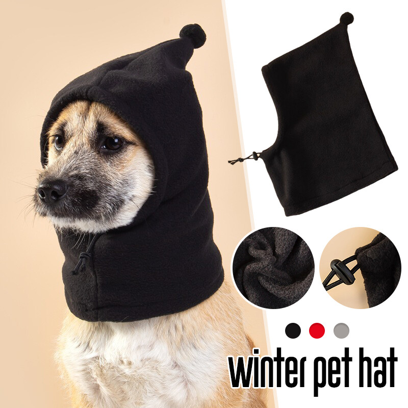 Fleece Hat Dog Hats For Cold Weather HDKUW Warm Dog Hat, Dog Ear