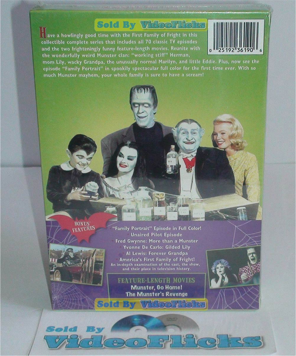The Munsters Complete Series Seasons 1-2 DVD 12-Disc Box Set New Sealed ...