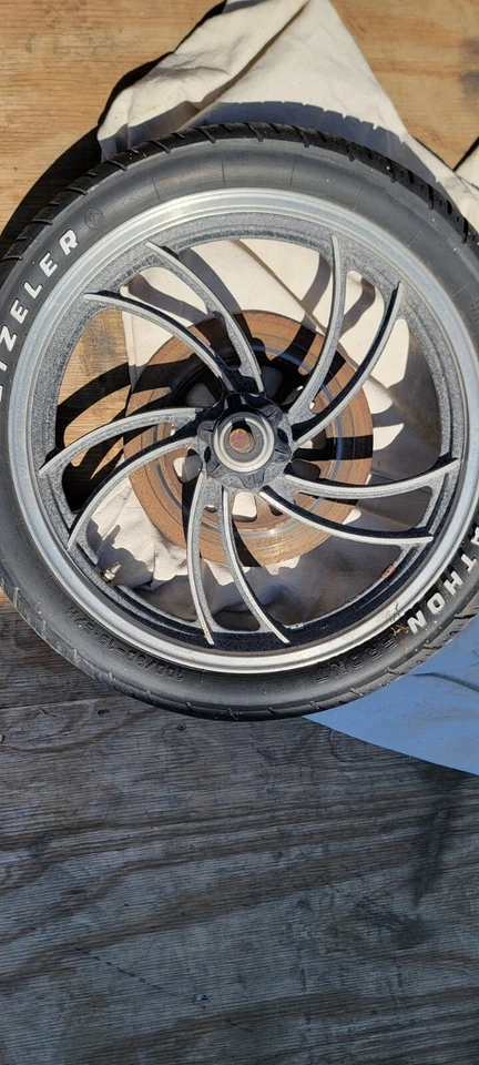 1981 Yamaha XJ 650 XJ650 Maxim Front And Rear Wheels - Image 2 of 4