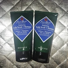 Jack Black Exfoliating Scalp Scrub + Shampoo 5 Fl Oz Sealed Lot Of 2