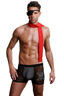 sexy Seeräuber Pirat Herren Kostüm Männer Boxer Wäschebeutel - Bild 1 von 2
