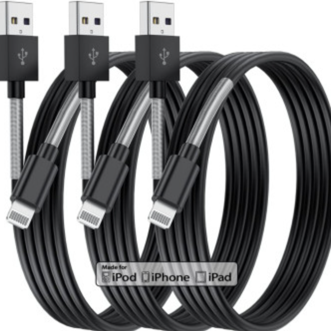 5 Pack 3FT Chargers Cable Apple MFI Certified Lightning Cable-image