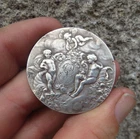 FRANCE 1903 Rare Silver Wedding Medal PUTTIS NAKED ANGELS, A. DUBOIS