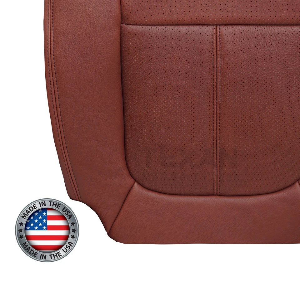 Ford F250 F350 2011 2012 2013 2014 parte inferior del conductor King Ranch cubierta de asiento de cuero Foto 4 de 4